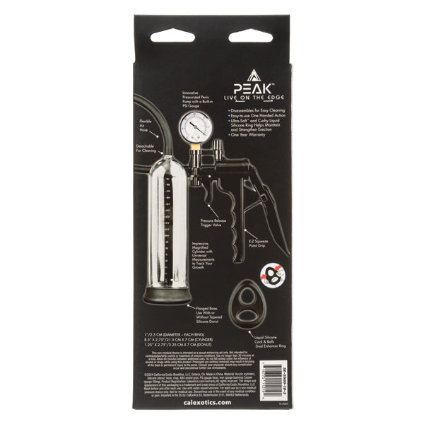 Peak Magnified Gauged Pump System - Black