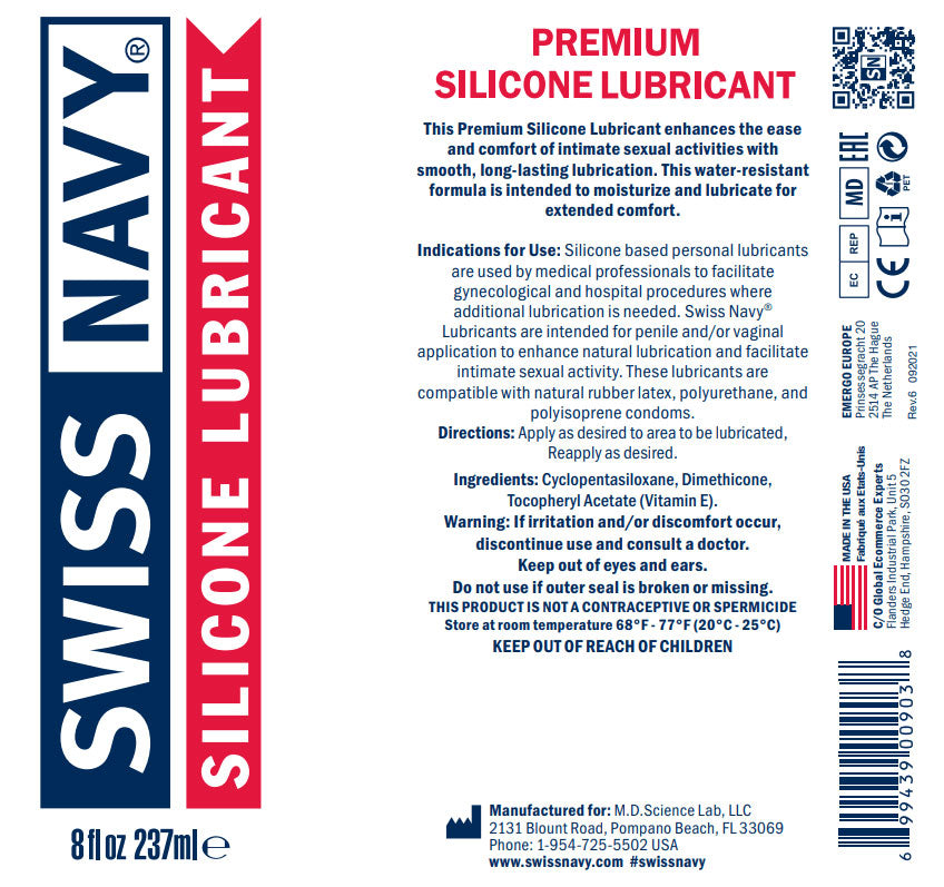 Swiss Navy Silicone Lube - 4 Fl. Oz.