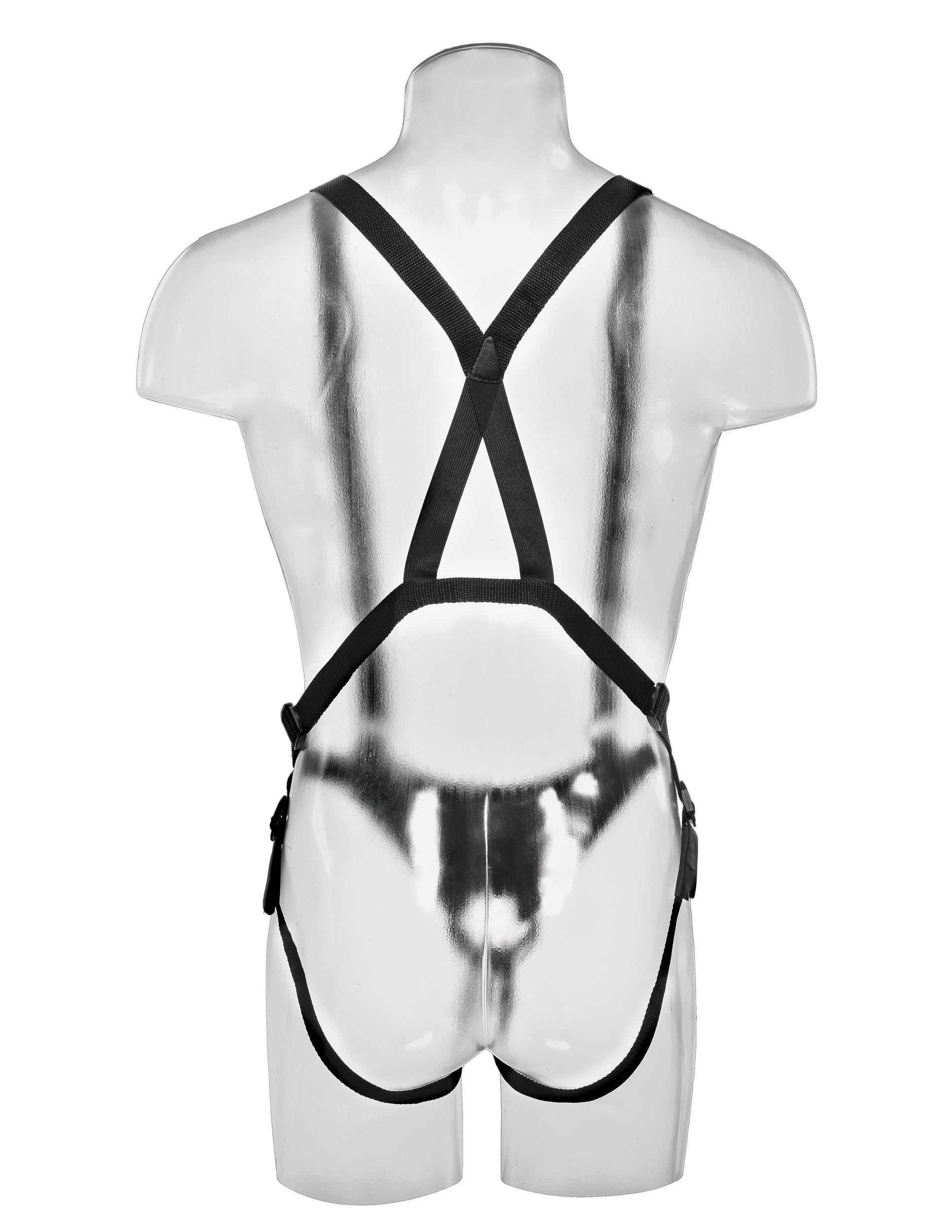 King Cock 12 Inch Hollow Strap-on Suspender System - Flesh