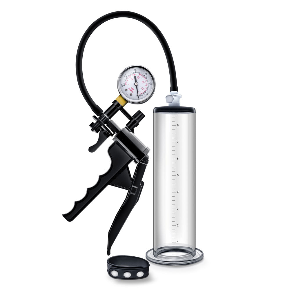 Performance - Vx8 Premium Penis Pump System With Silicone Cock Strap - Clear