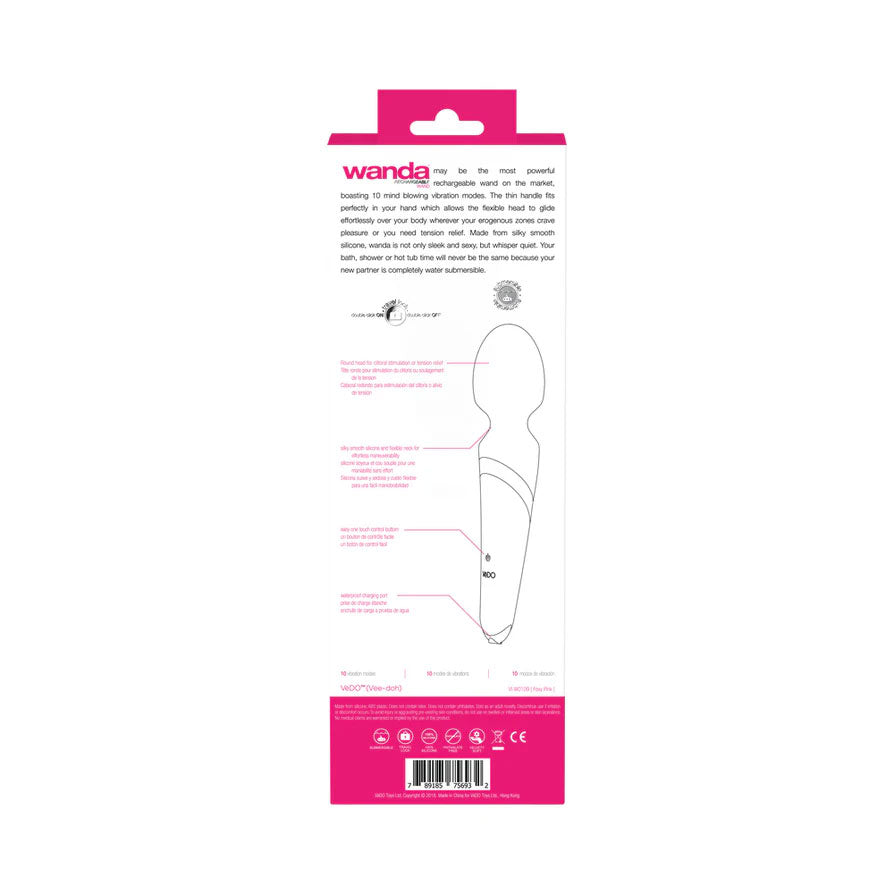 Wanda Rechargeable Wand - Foxy Pink