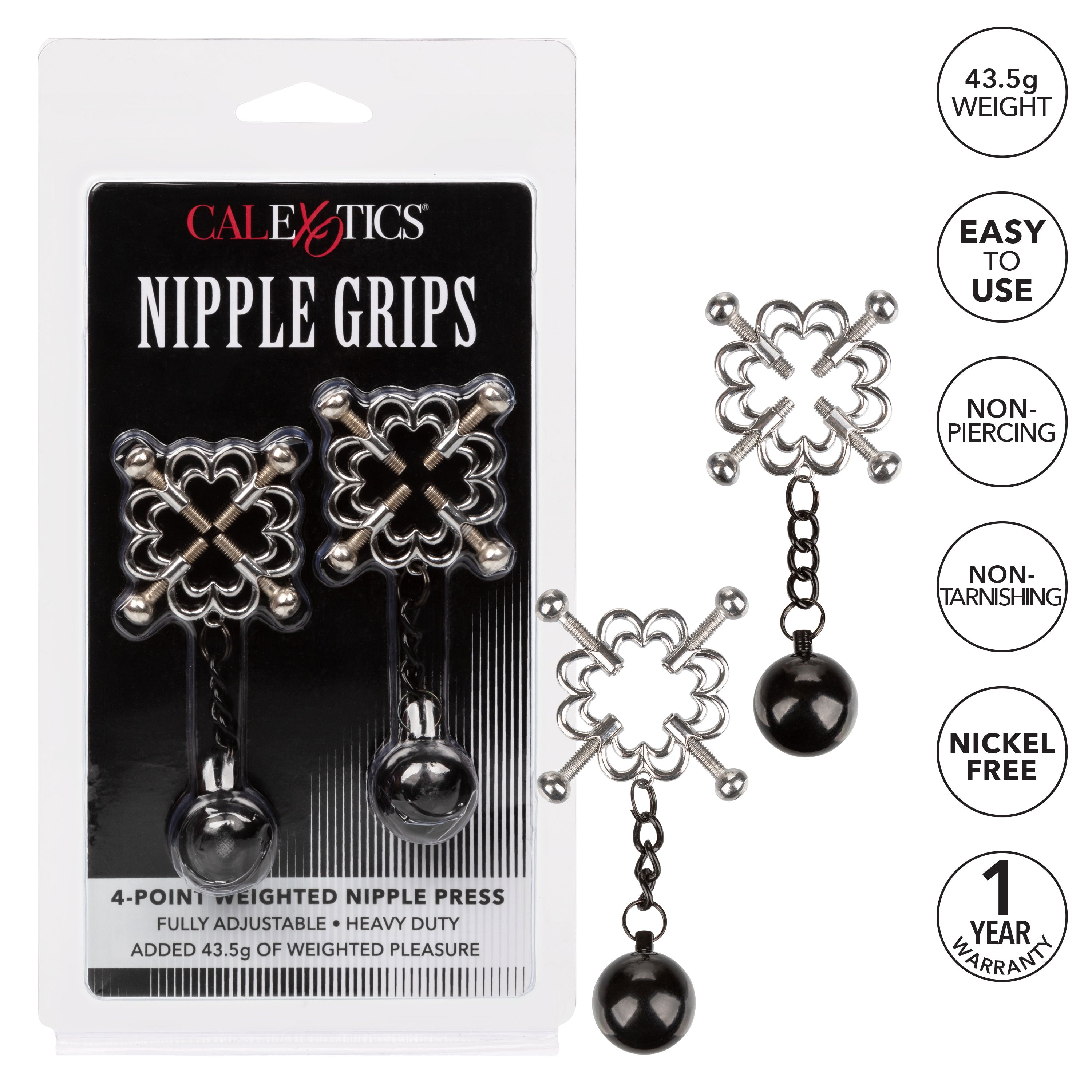 Nipple Grips 4-Point Weighted Nipple Press