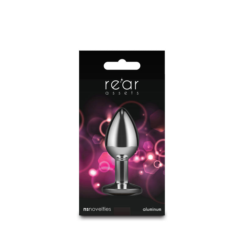 Rear Assets Silver Small Pink Gem